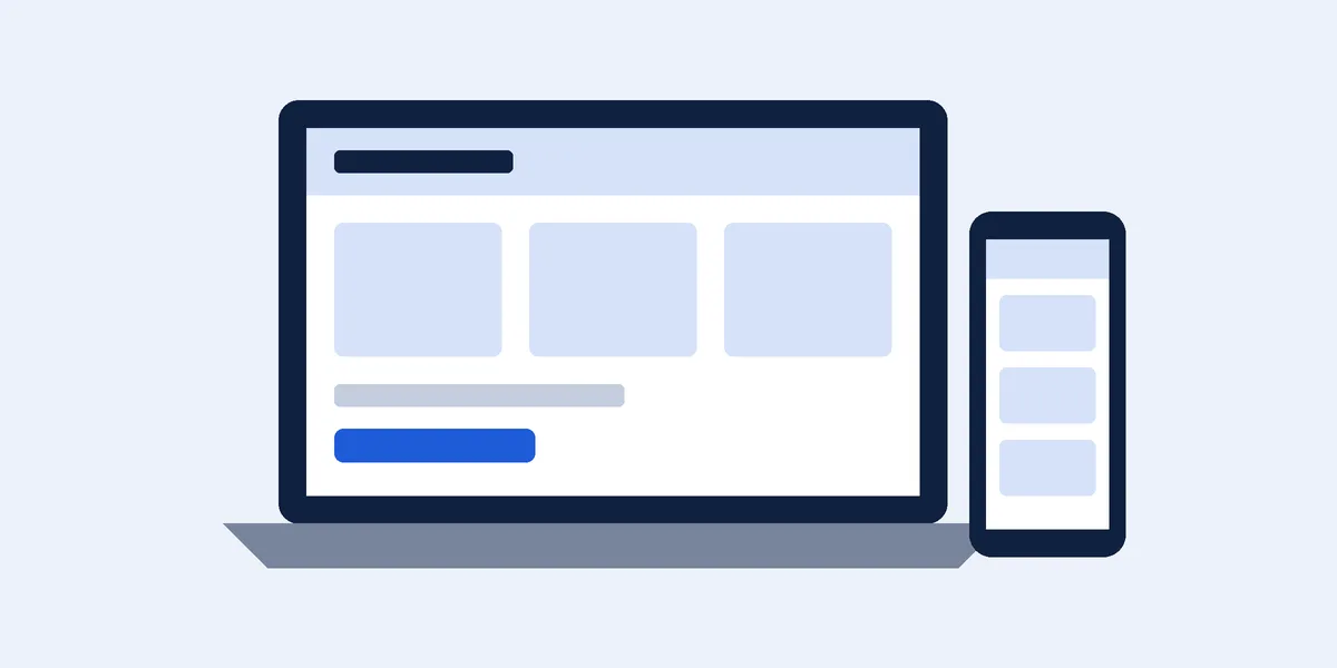 Website design in Pakistan: a clean website layout shown on a laptop and a phone